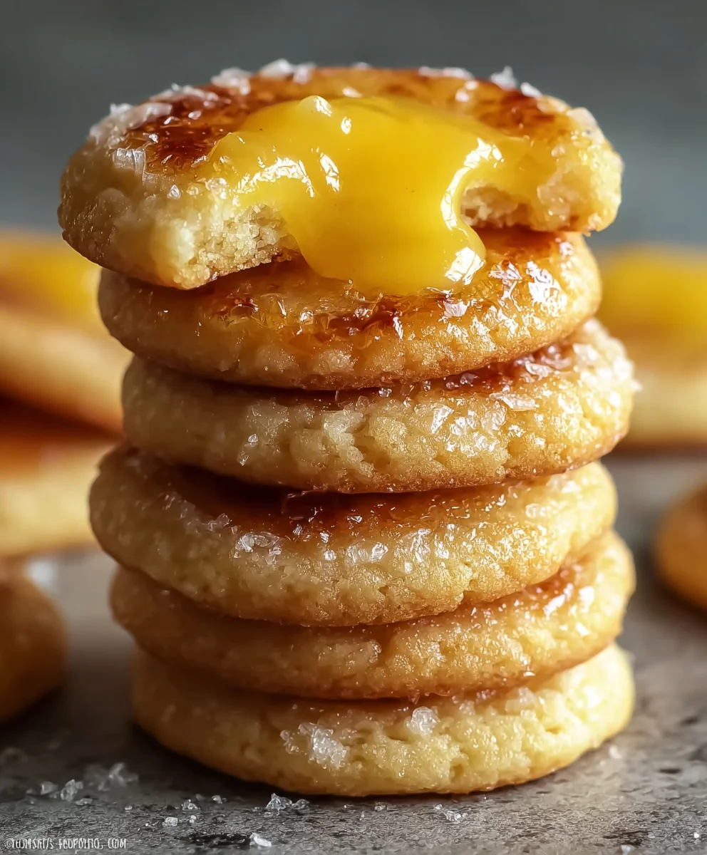 Heavenly Lemon Curd Creme Brulee Cookies - A Must-Try!