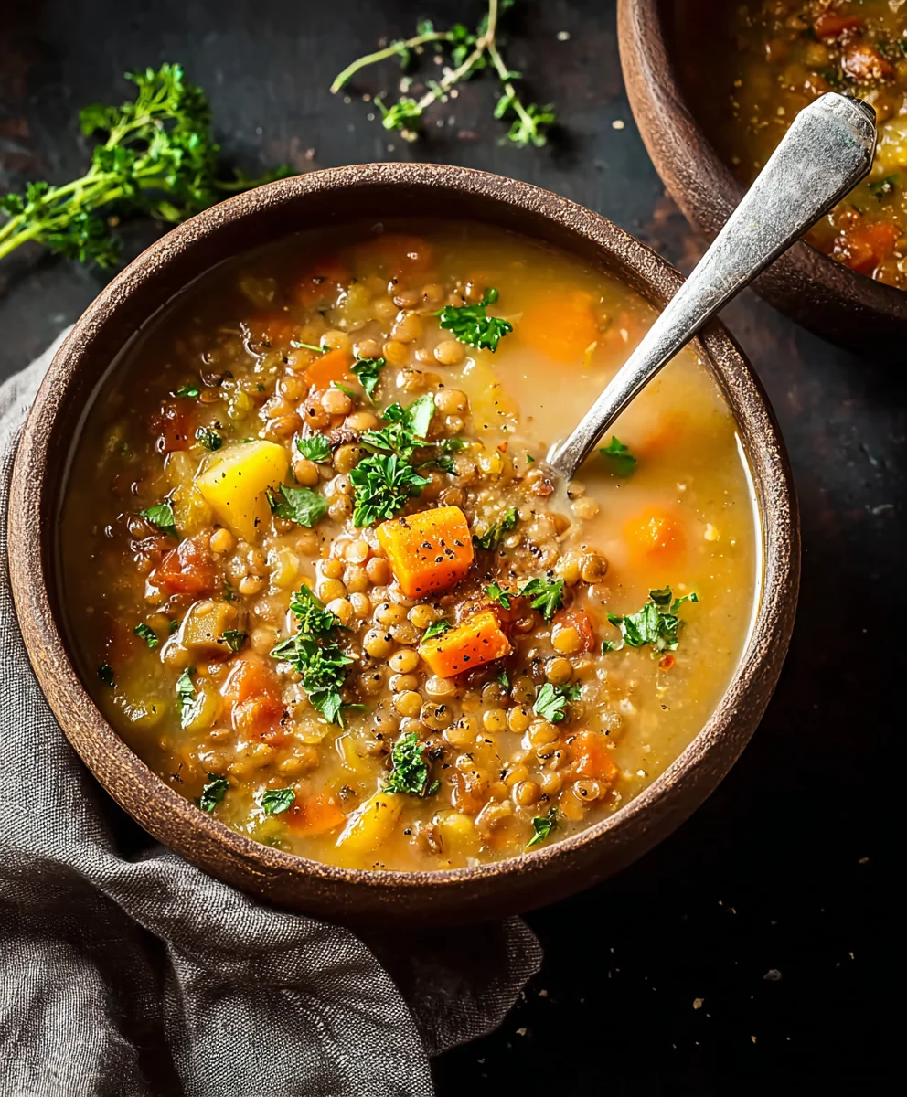 Vegetarian Lentil Soup: Hearty, Healthy & Easy Recipe!