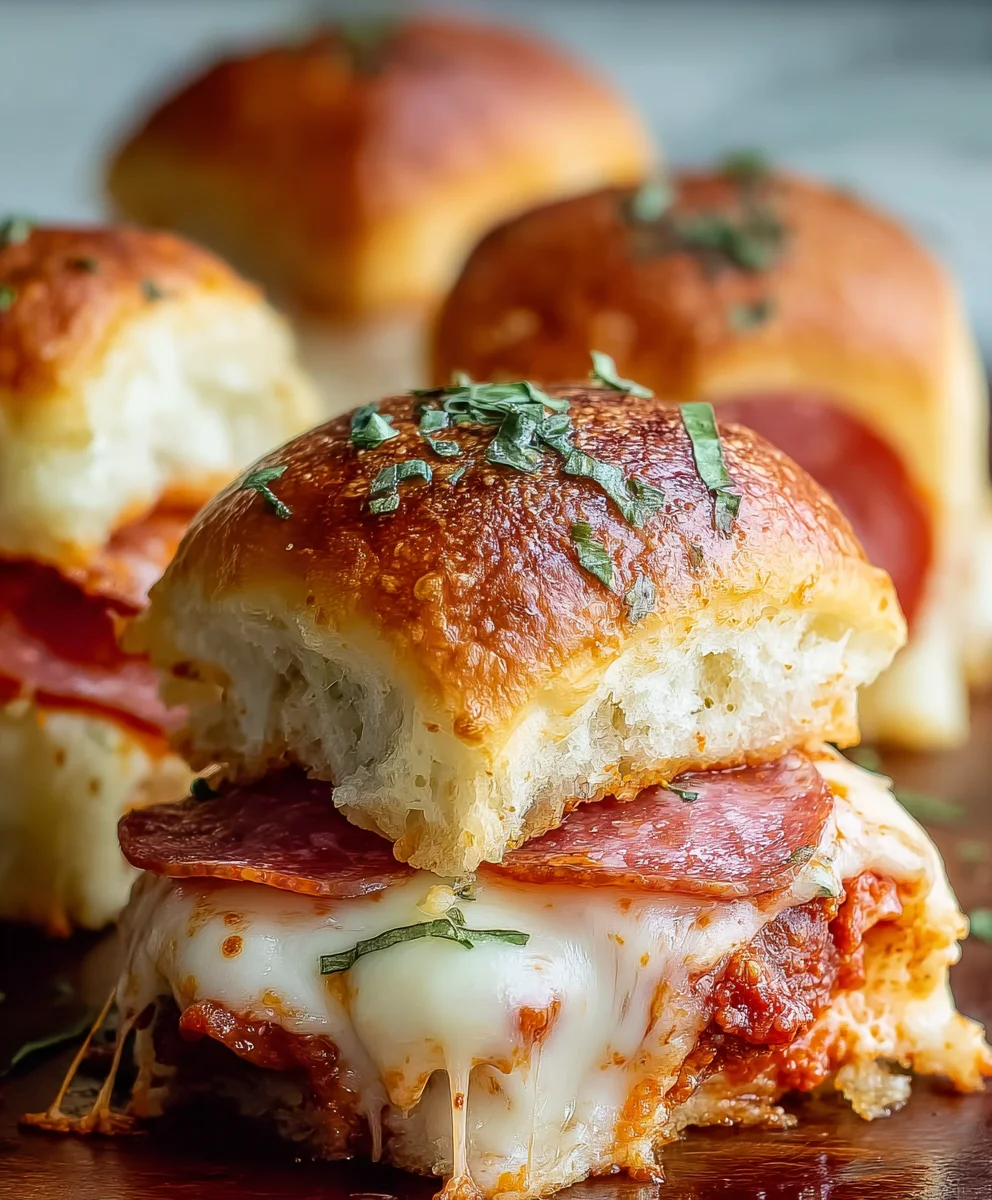 Delicious & Easy Beef Pepperoni Pizza Sliders Recipe