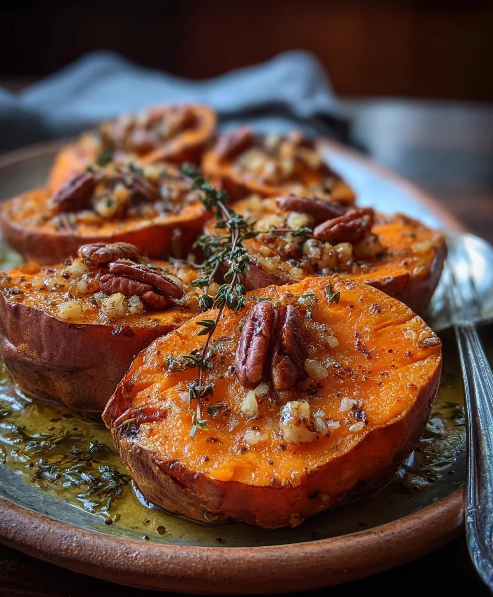 Maple Garlic Butter Sweet Potatoes – Your New Favorite Side!