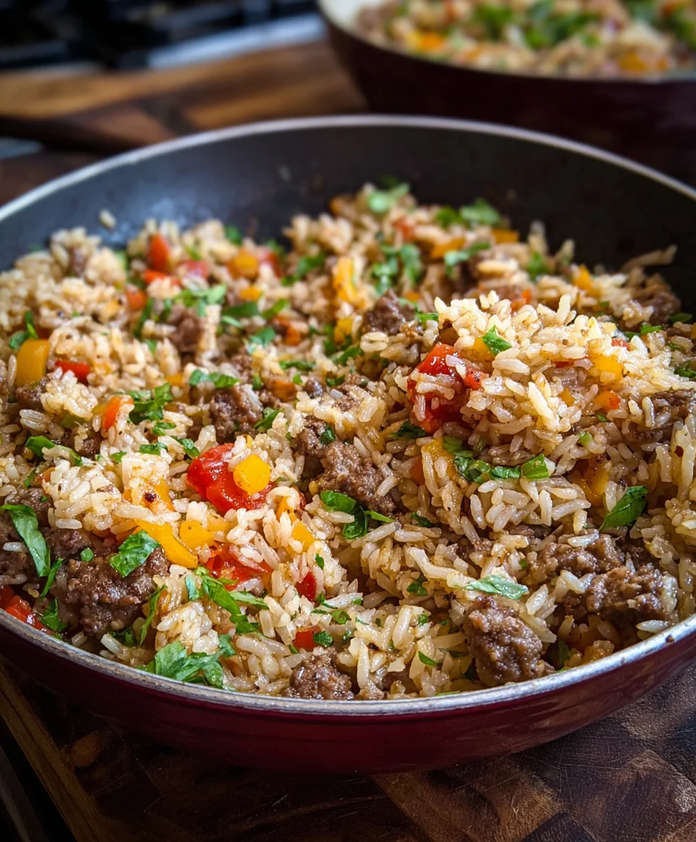 Flavorful One Pot Beef Dirty Rice: Easy Weeknight Dinner