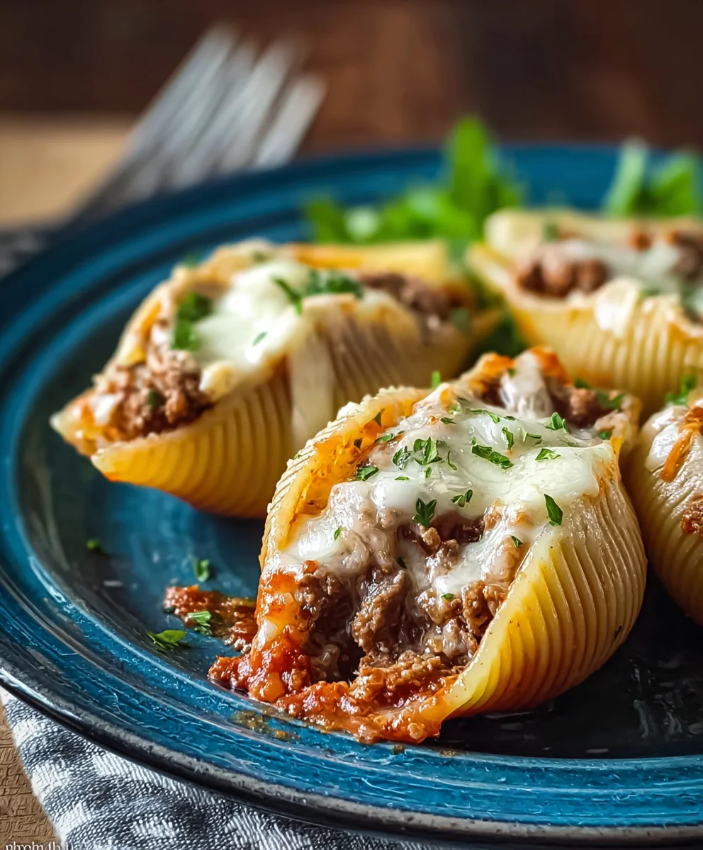 Cheesesteak Stuffed Shells: Easy, Cheesy & Flavorful Dinner!