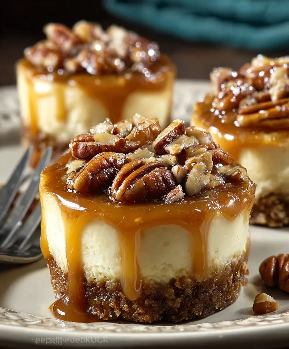 Mini Pecan Pie Cheesecakes