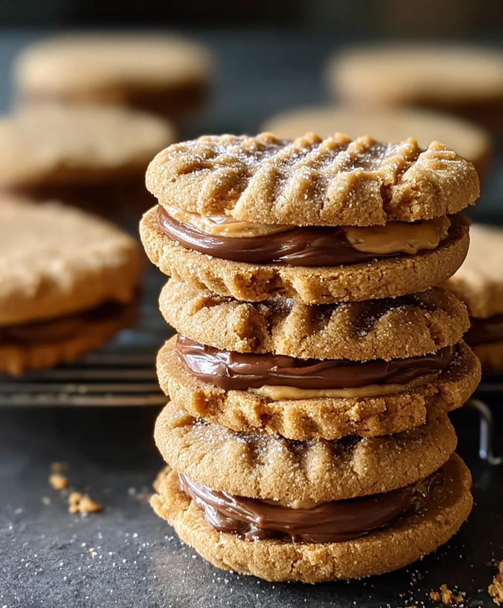 Chewy Peanut Butter Sandwich Cookies - Easy Recipe!