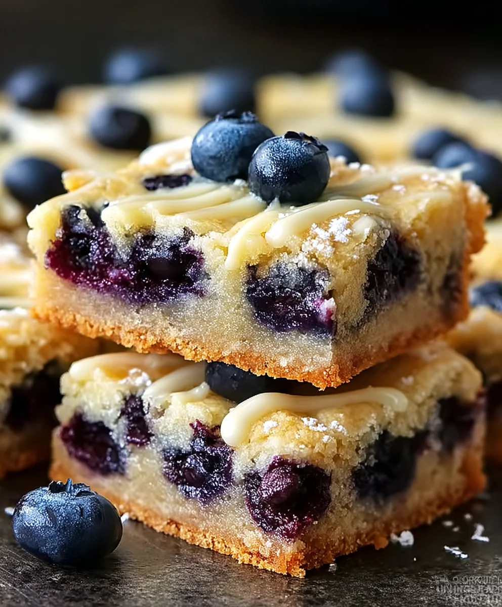 Zesty Blueberry Lemon Cookie Bars – Easy & Delicious!