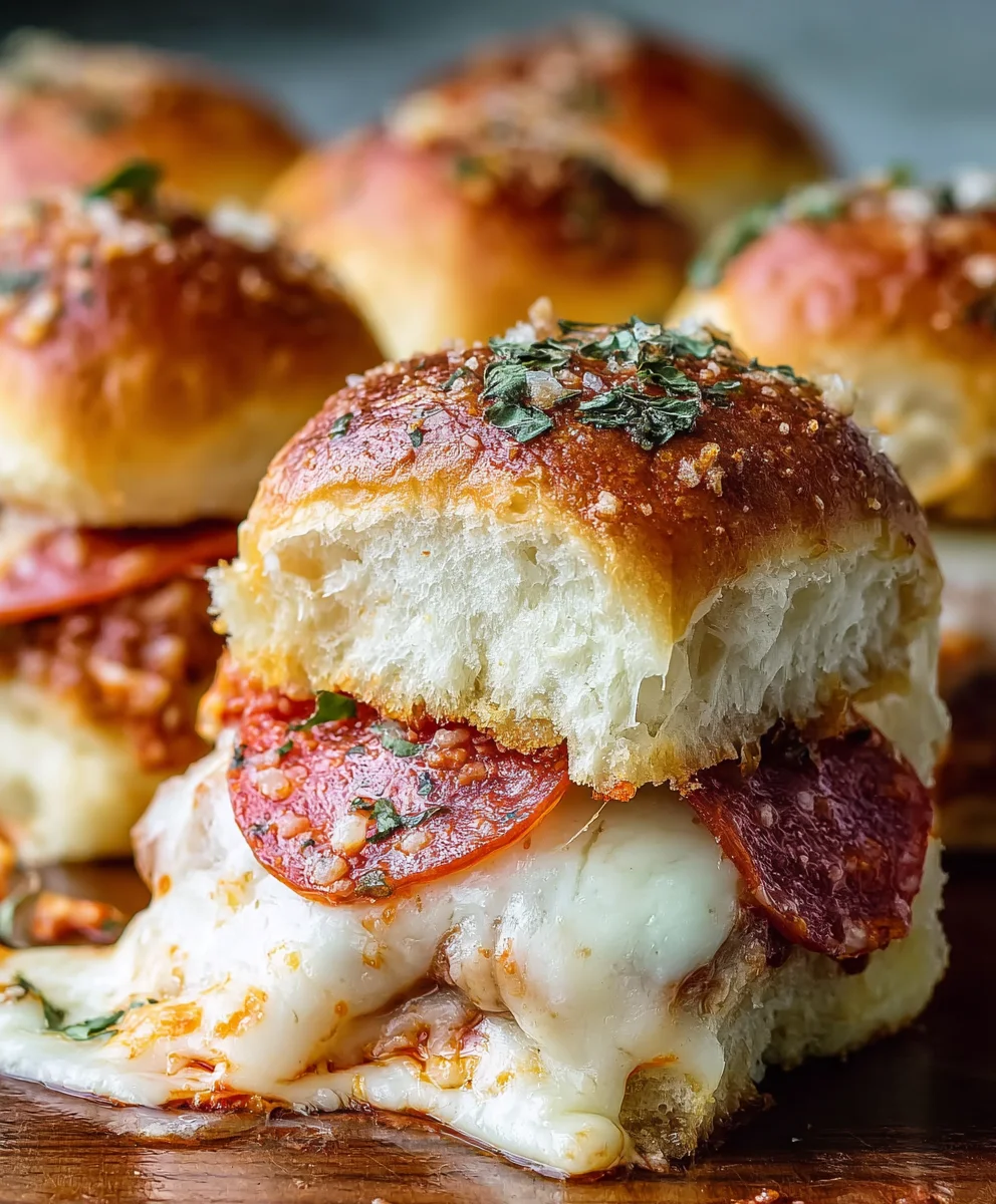 Delicious & Easy Beef Pepperoni Pizza Sliders Recipe