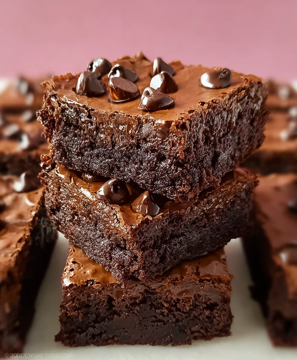 Irresistible Fudgy Chocolate Chip Brownie Squares Recipe