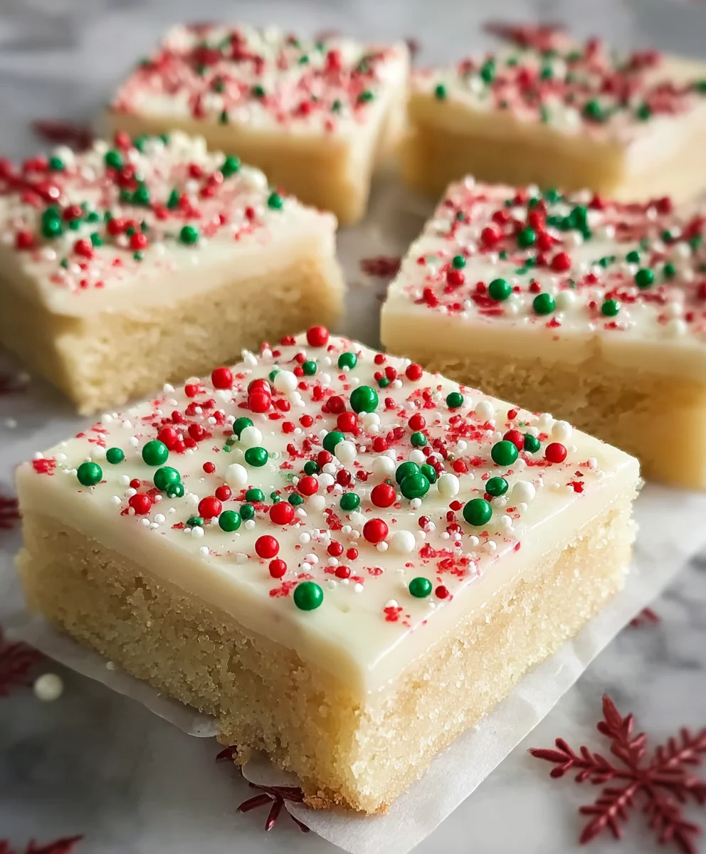 Easy Christmas Sugar Cookie Bars: Perfect Holiday Treat!