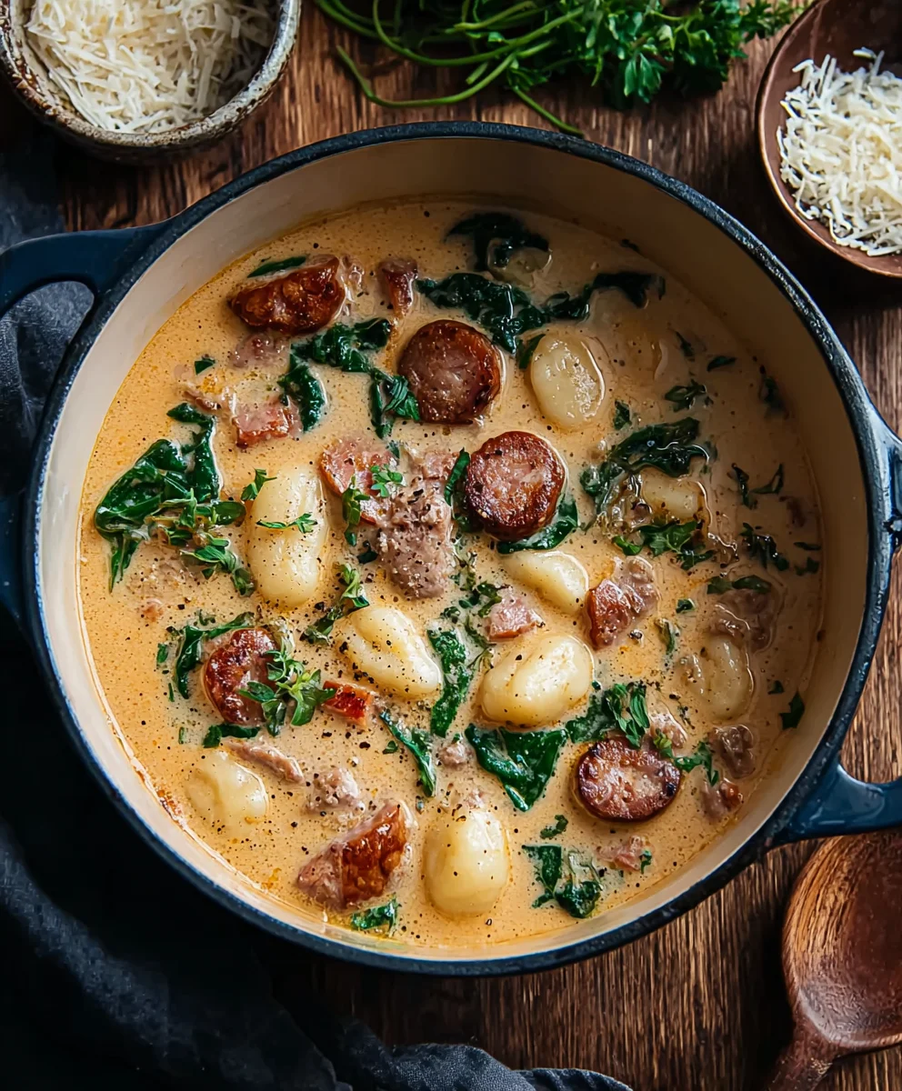 Hearty Beef Kielbasa Gnocchi Soup: Easy Dinner Idea!