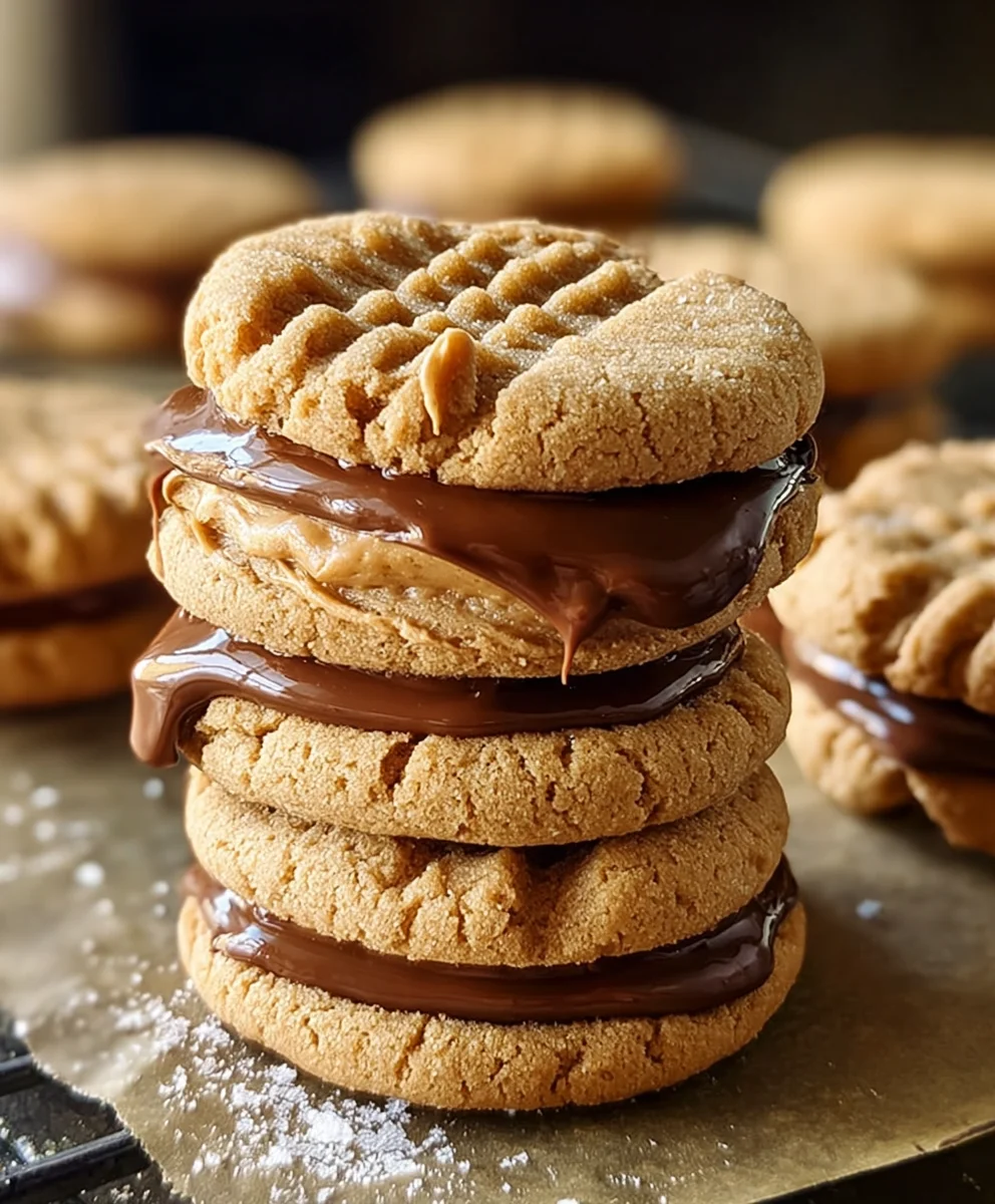 Chewy Peanut Butter Sandwich Cookies - Easy Recipe!