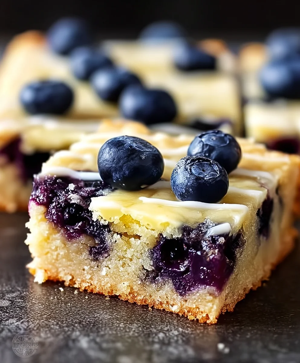 Zesty Blueberry Lemon Cookie Bars – Easy & Delicious!
