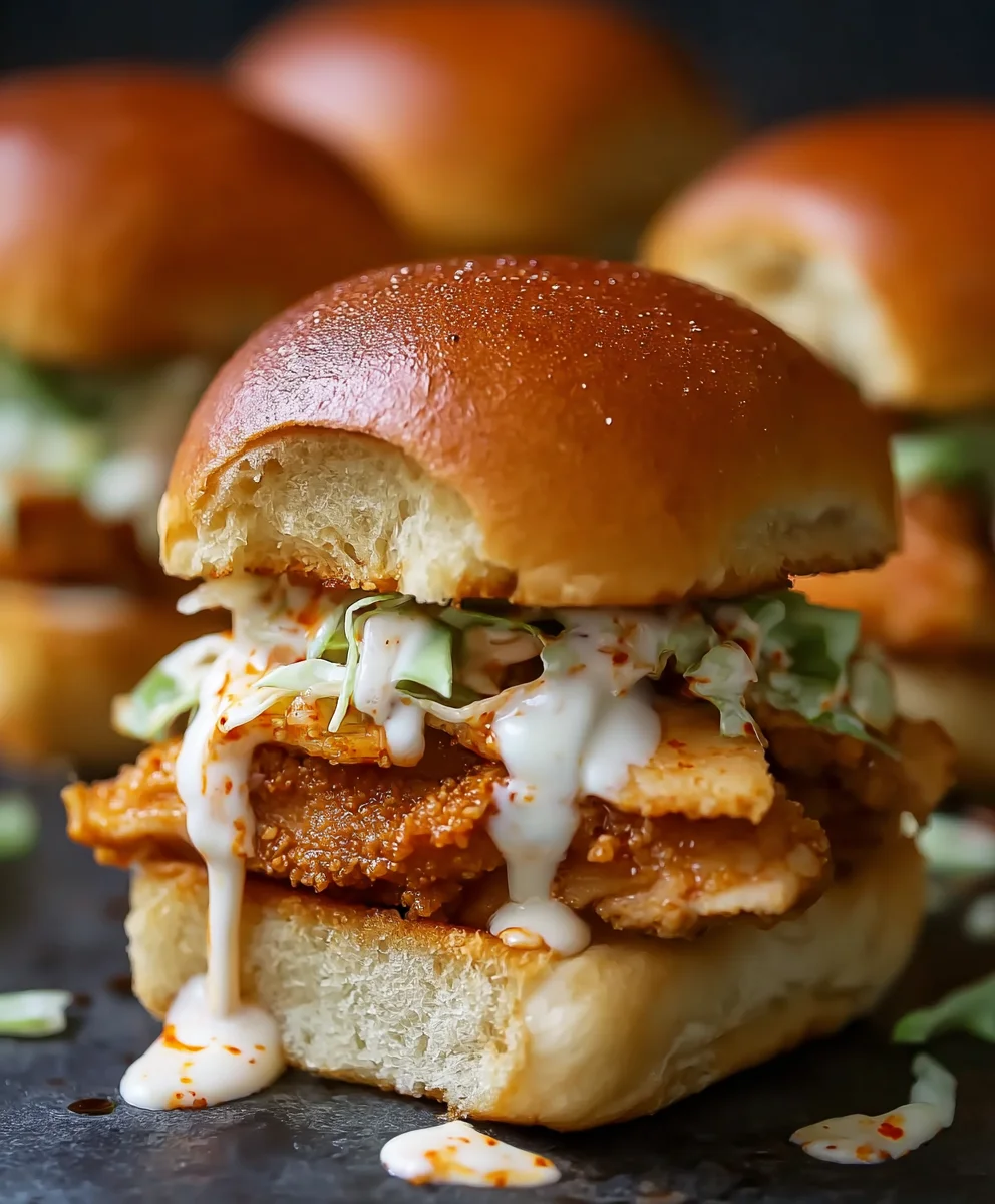 Easy Bang Bang Chicken Sliders: Spicy, Sweet, & Irresistible
