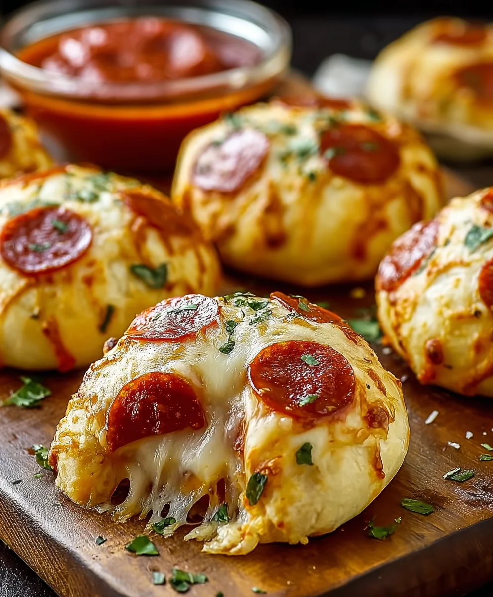 Delicious Cheesy Beef Pepperoni Pizza Bombs Recipe