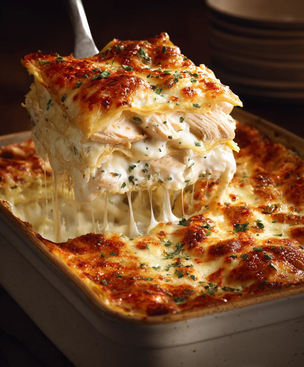 Cheesy Chicken Alfredo Lasagna Recipe - Ultimate Comfort Food
