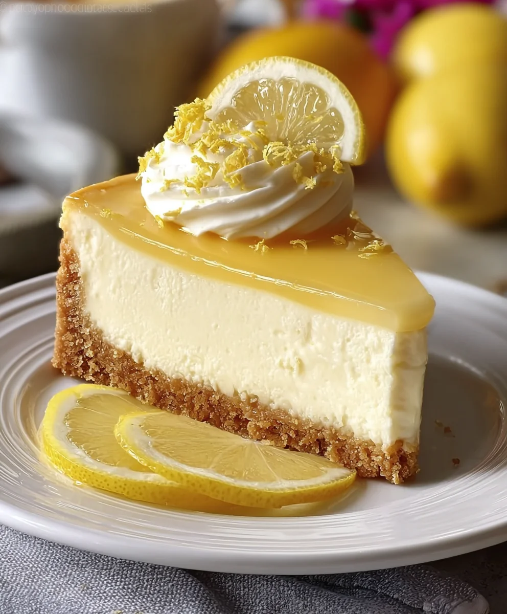 Zesty & Luscious Lemon Cheesecake: Easy Dessert Recipe
