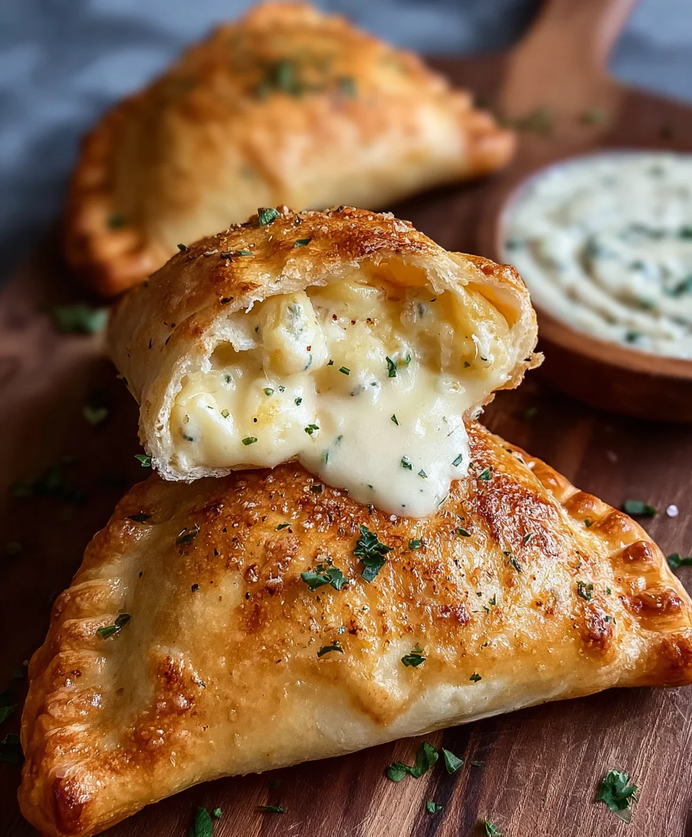 Air Fryer Alfredo Calzone - Cheesy, Creamy, Fast Dinner!