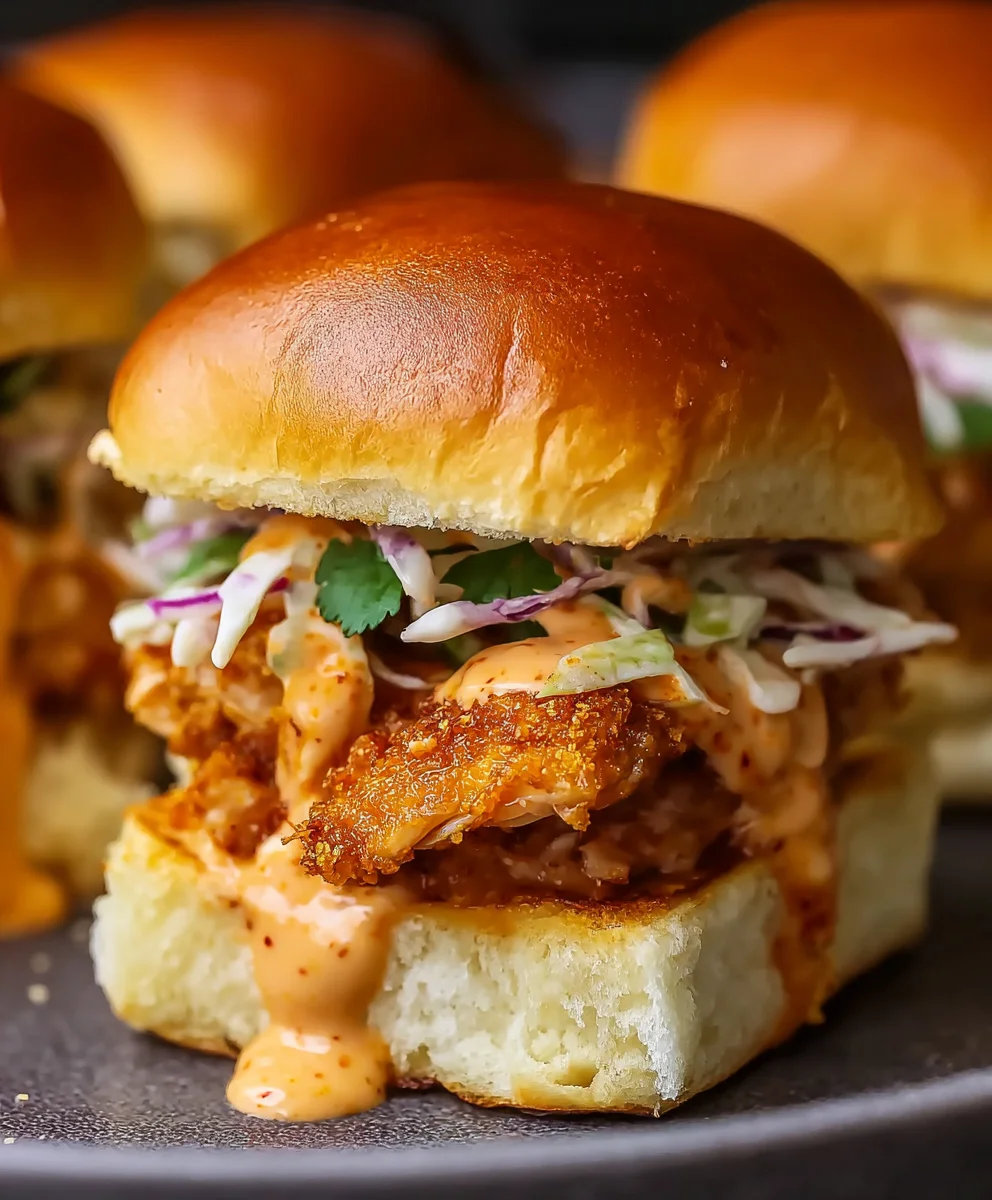 Easy Bang Bang Chicken Sliders: Spicy, Sweet, & Irresistible