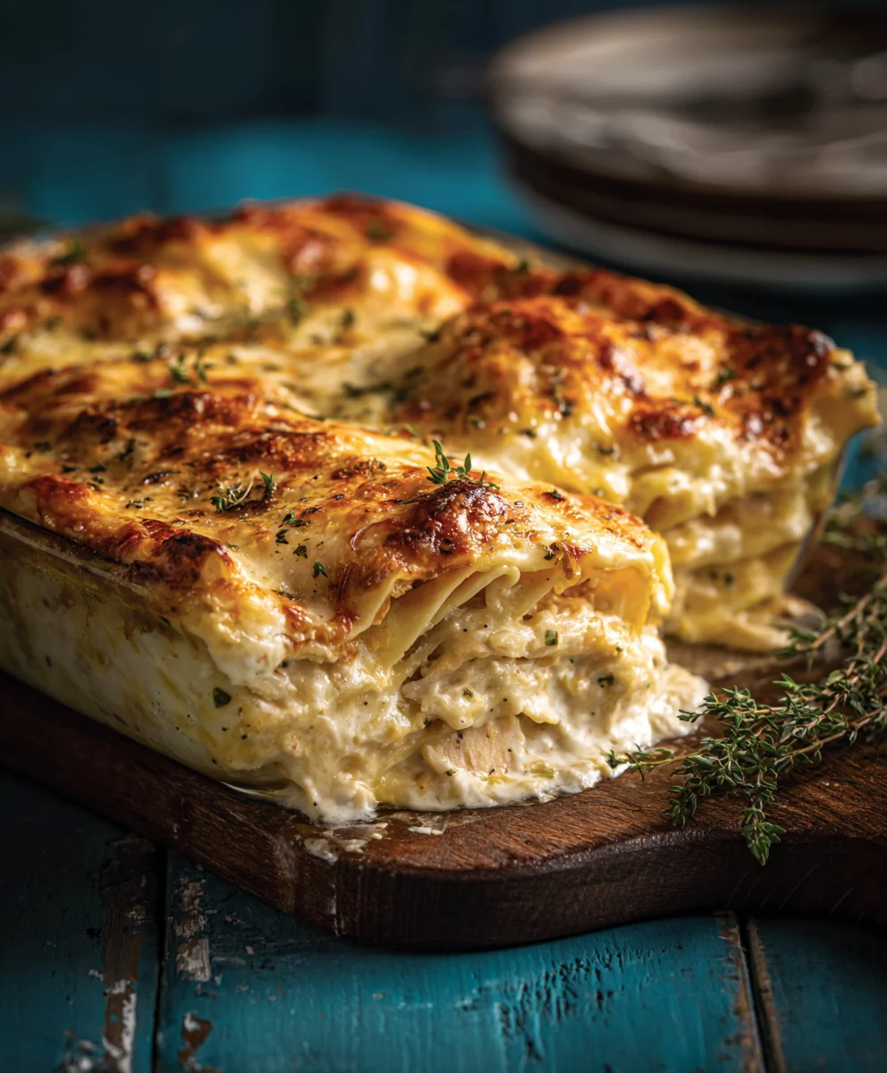 Cheesy Chicken Alfredo Lasagna Recipe - Ultimate Comfort Food