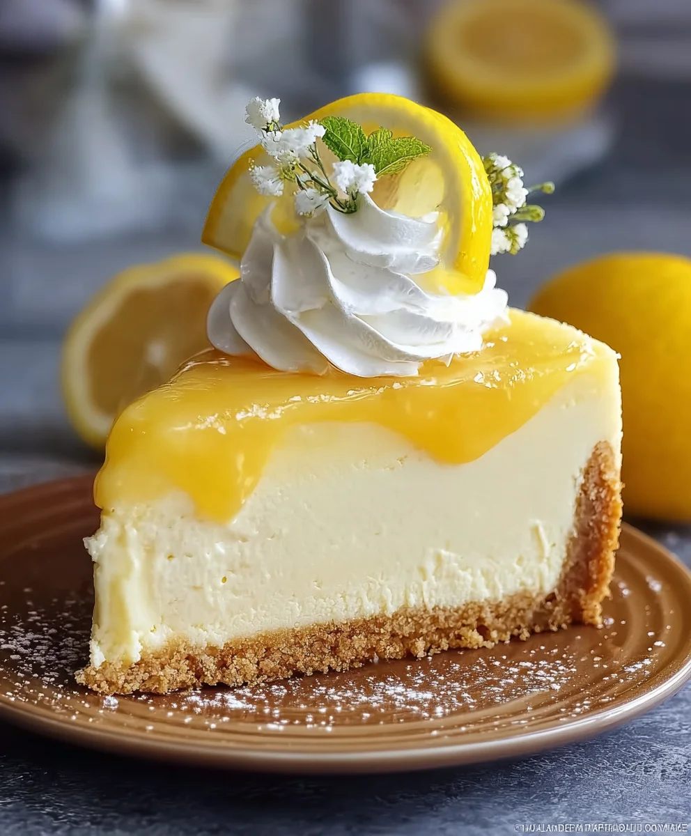 Zesty & Luscious Lemon Cheesecake: Easy Dessert Recipe