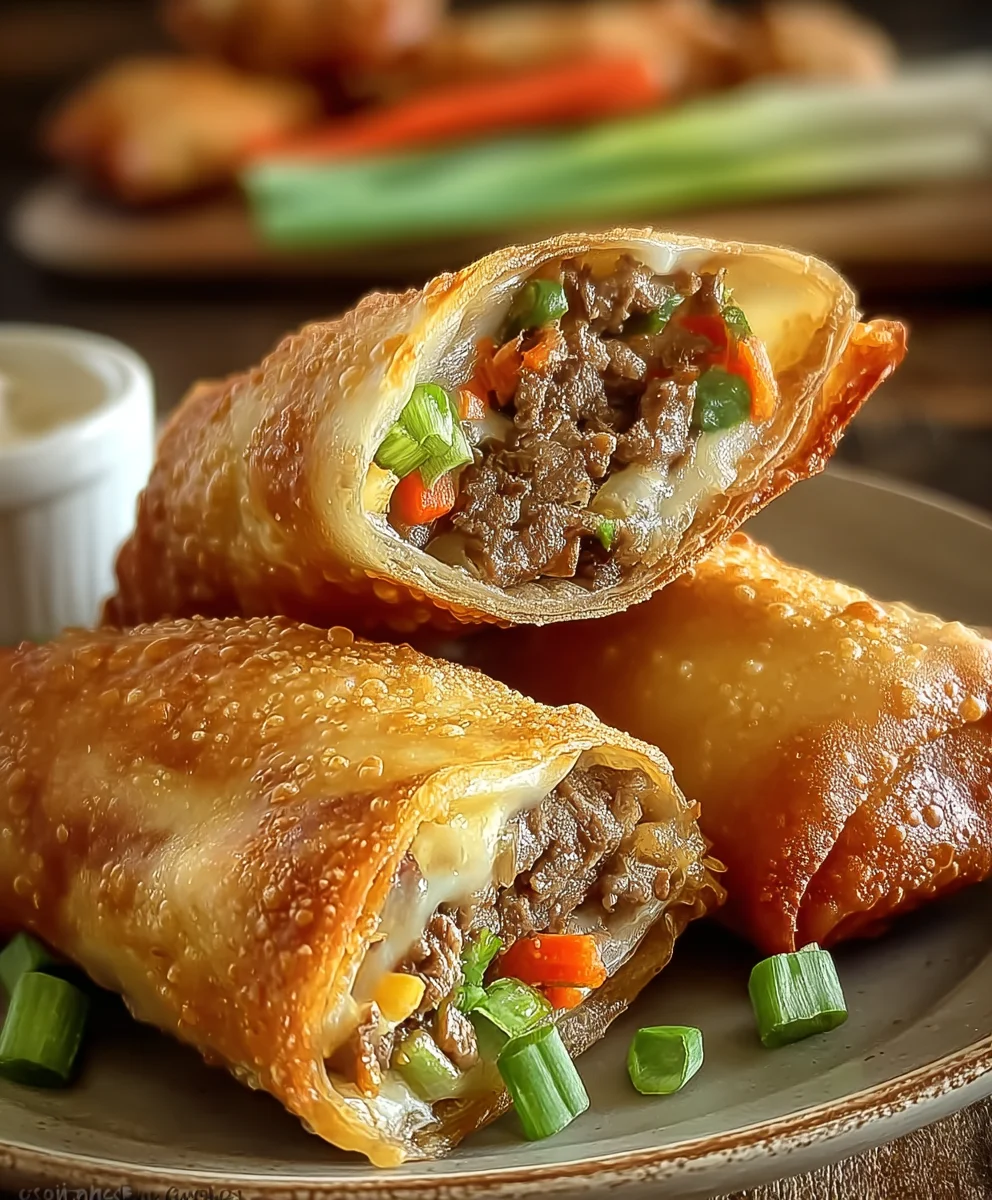 Philly Cheesesteak Egg Rolls: Crispy, Cheesy & Irresistible!