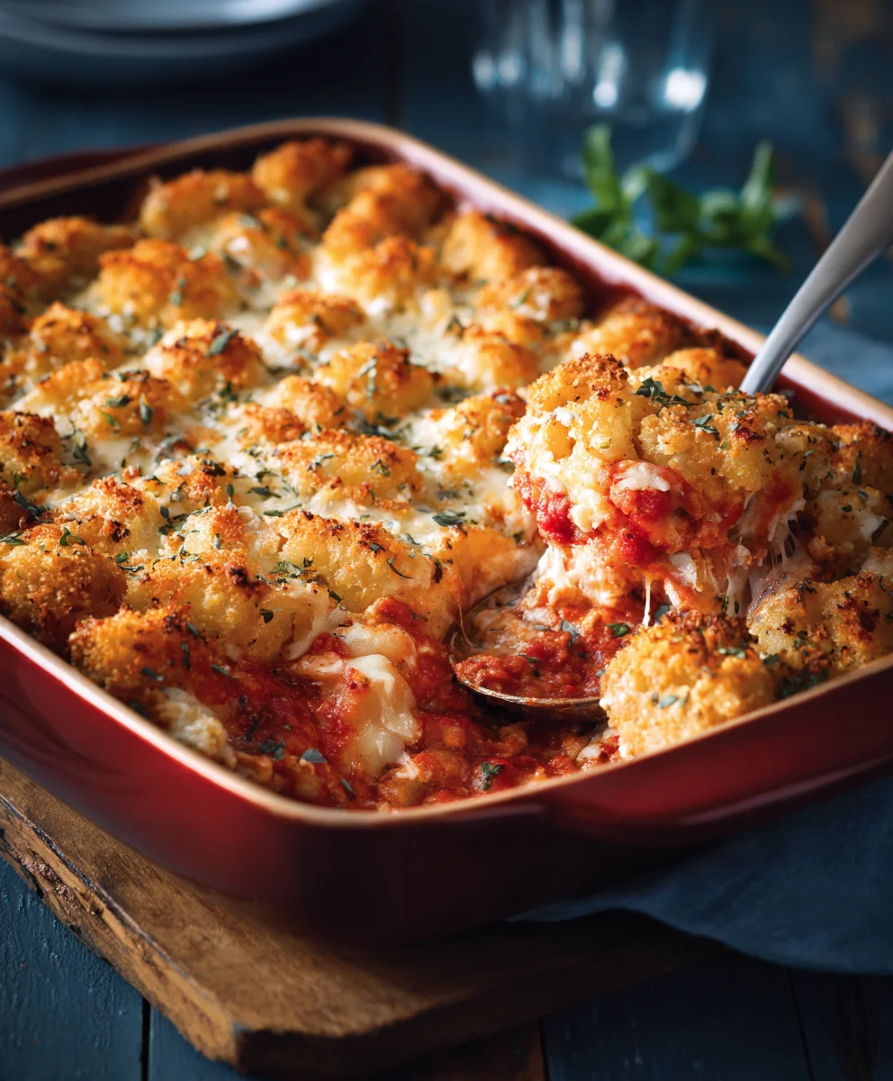 Cheesy Chicken Parmesan Casserole – Perfect Family Meal!