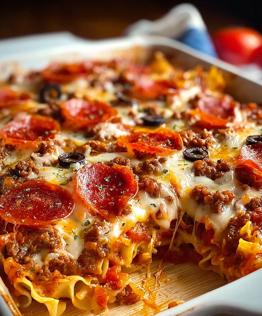 Loaded Beef Lovers Pizza Casserole: Family Favorite