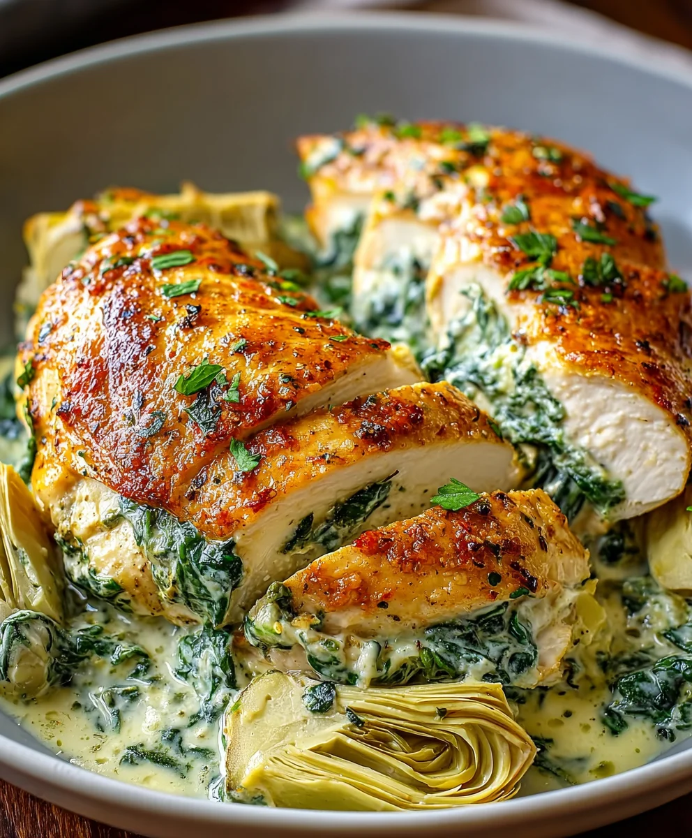 Spinach Artichoke Chicken Recipe - Easy & Creamy Dinner