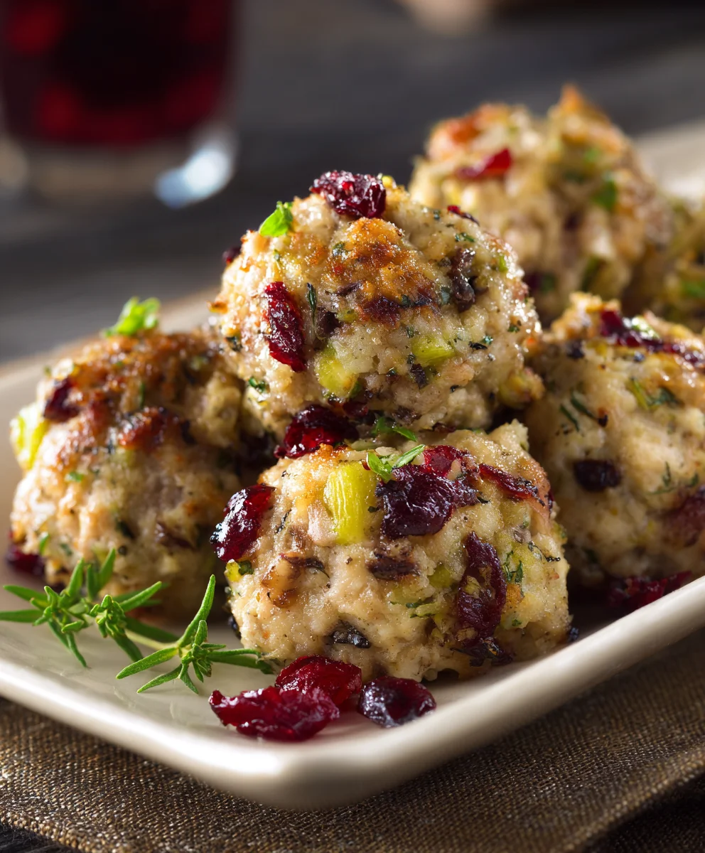 Best Cranberry Turkey Stuffing Balls – Your New Holiday Fave!