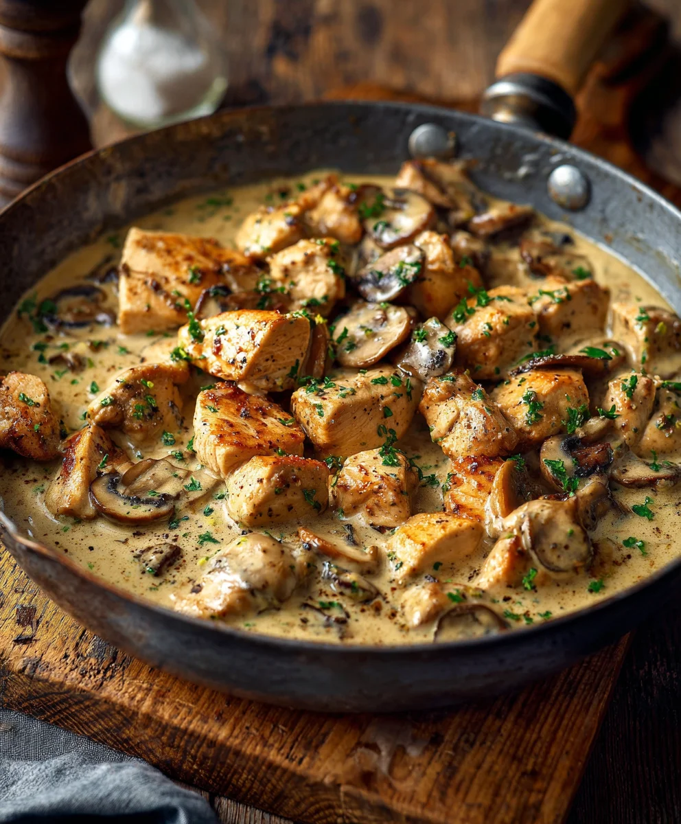Delicious Creamy Mushroom Chicken Recipe for Dinner Tonight!