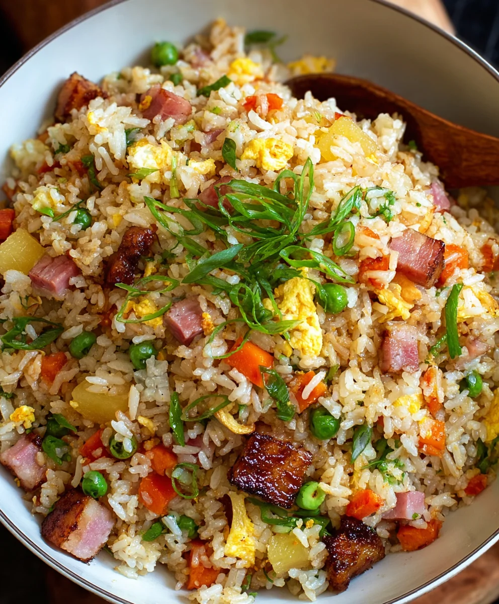 Hawaiian Fried Rice: Tropical Beef & Pineapple Delight!