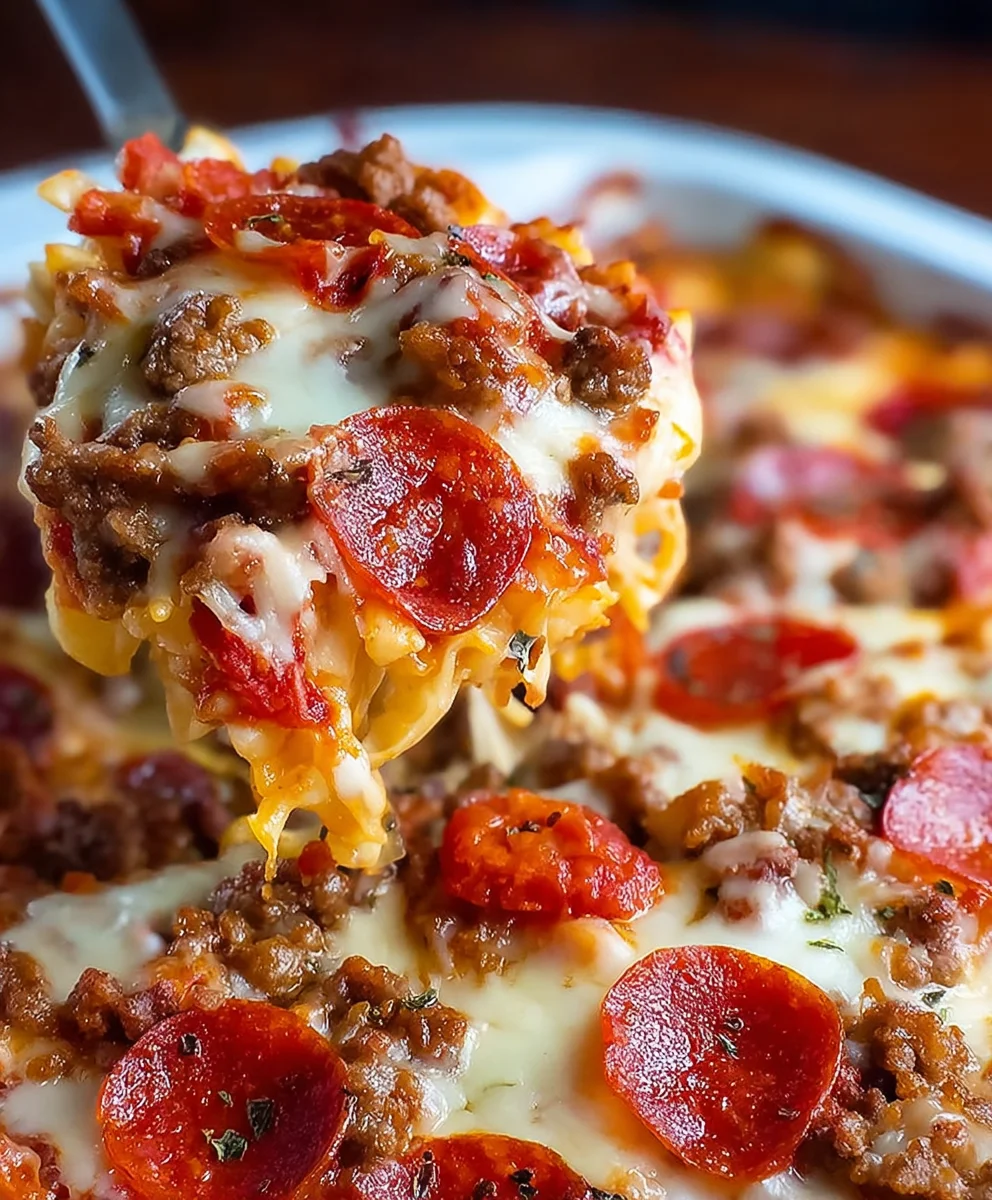 Loaded Beef Lovers Pizza Casserole: Family Favorite