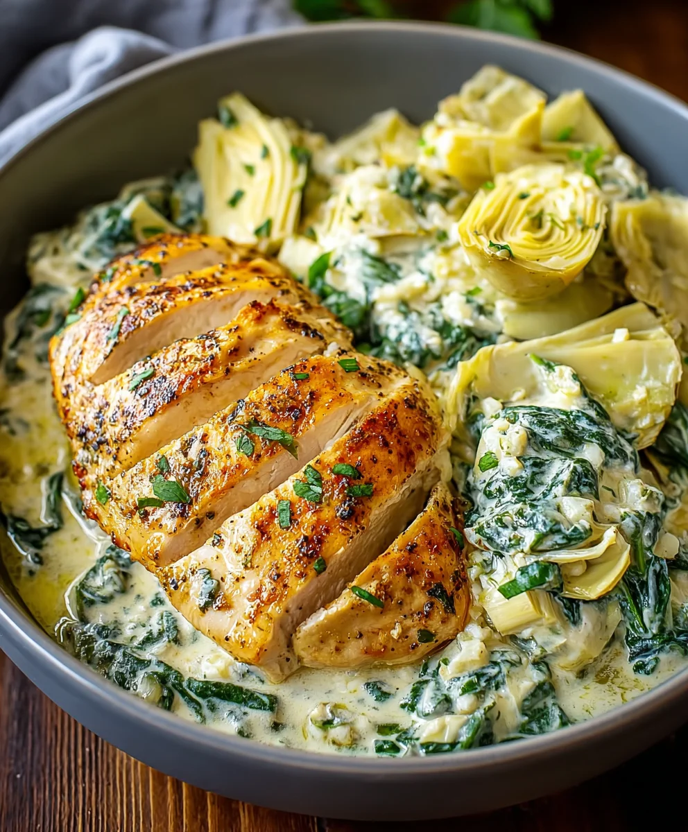 Spinach Artichoke Chicken Recipe - Easy & Creamy Dinner