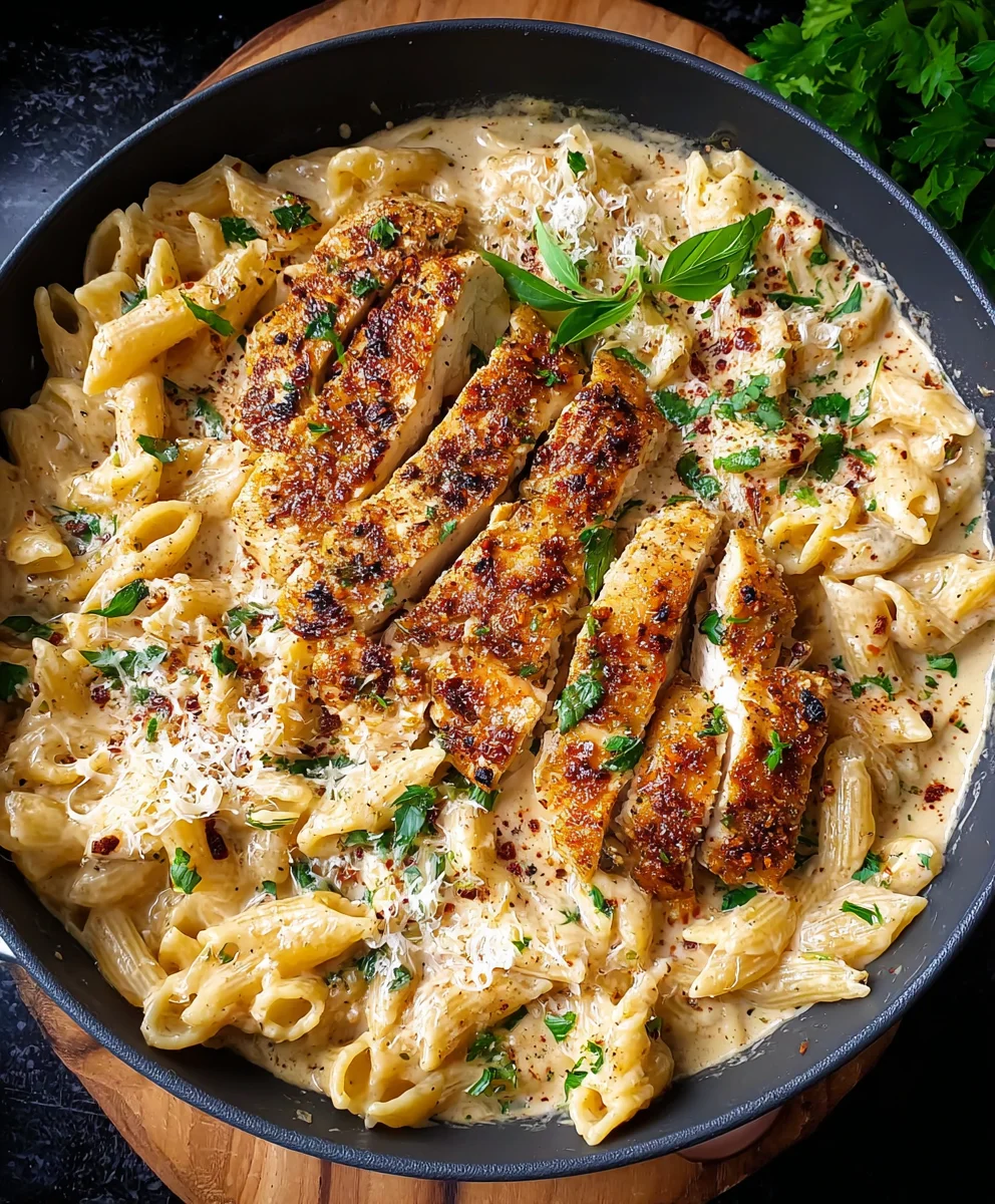 Amazing Chicken Garlic Parmesan Pasta – So Flavorful!