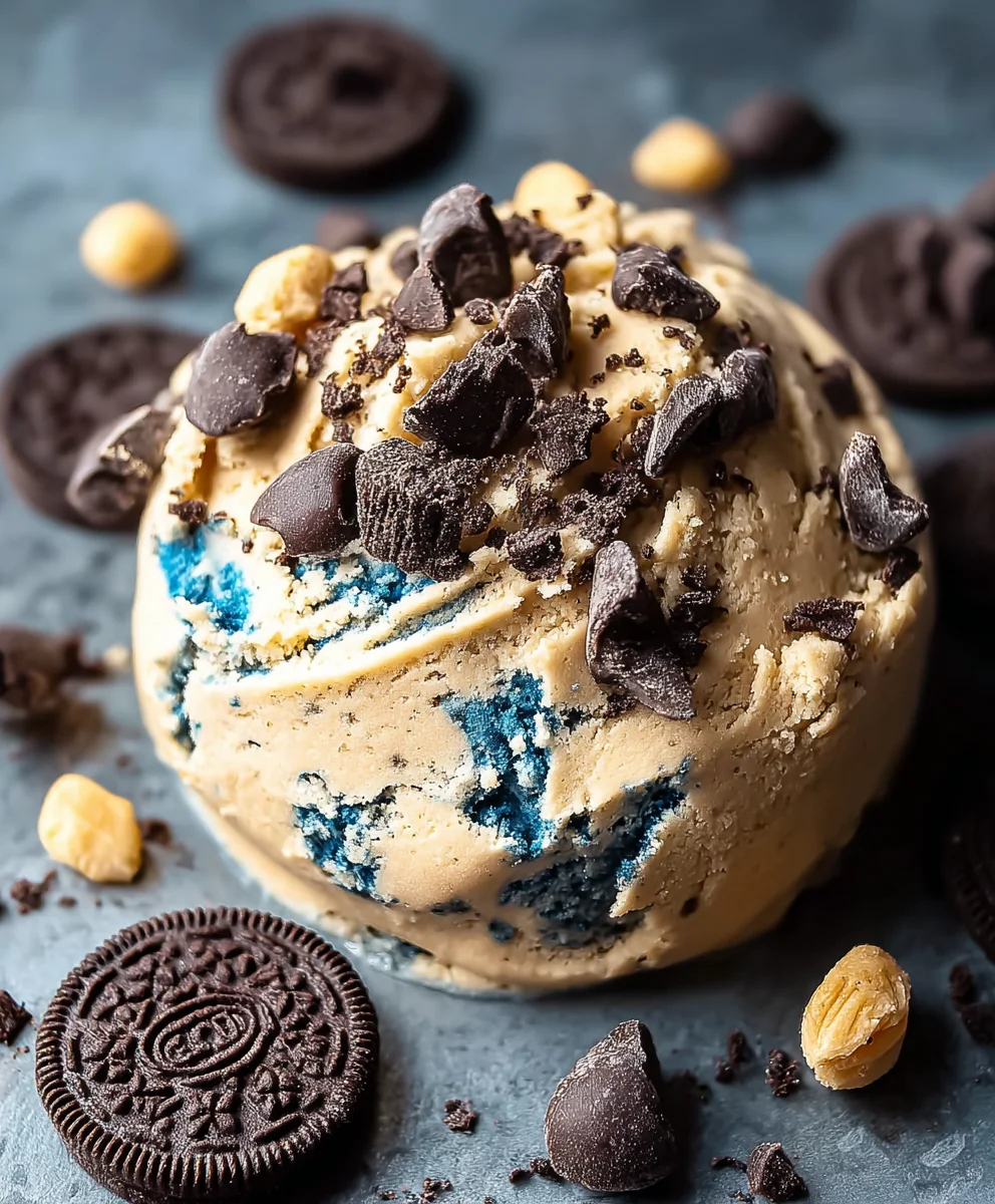 Delicious Cookie Monster Edible Cookie Dough - Easy & Safe!