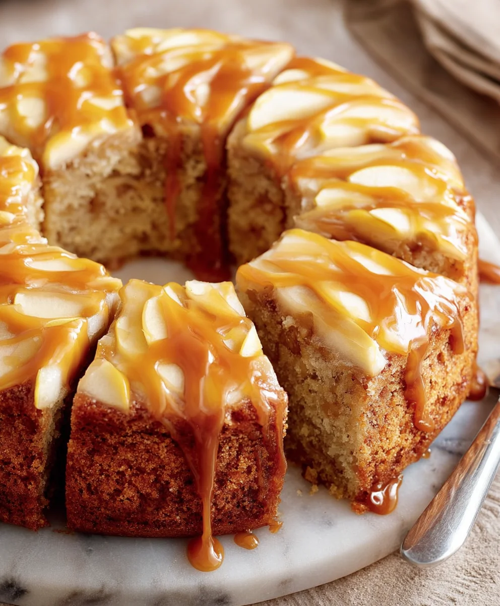 Caramel Apple Cake Recipe: Sweet & Sticky Dessert Delight!
