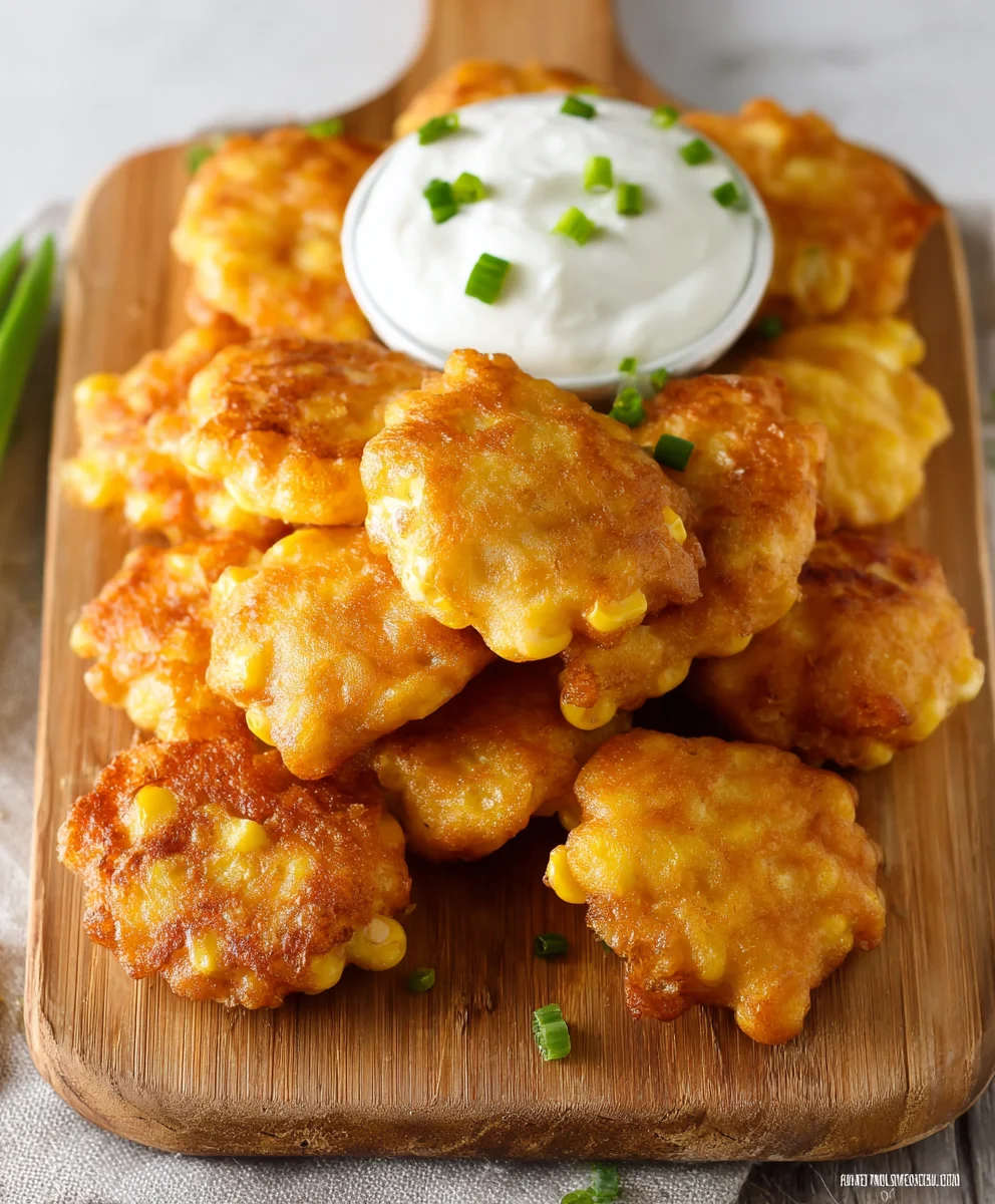 Crispy Golden Corn Fritters: Perfect Side Dish or Appetizer