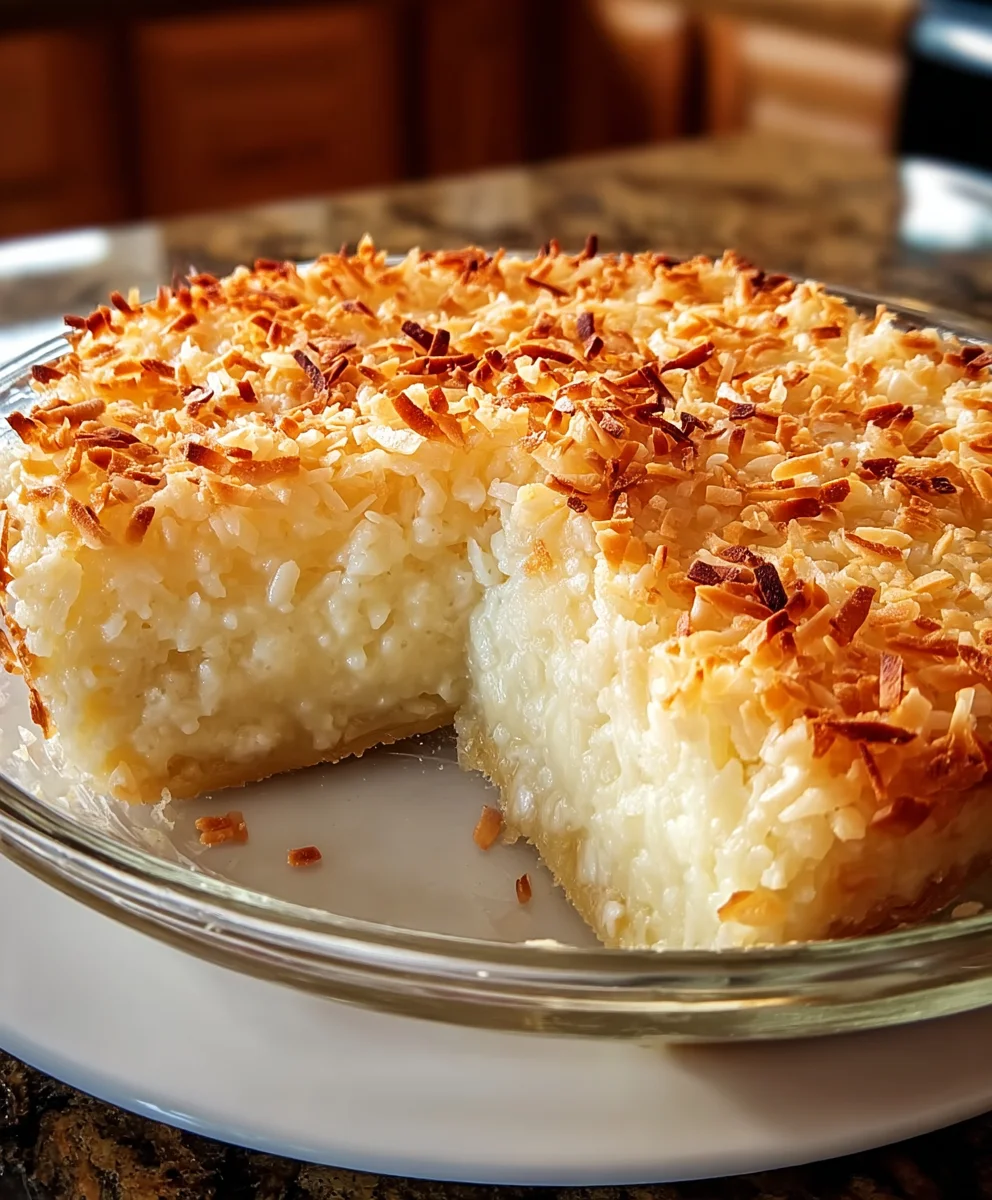 Delicious Crustless Coconut Pie Recipe - Easy & Low Carb