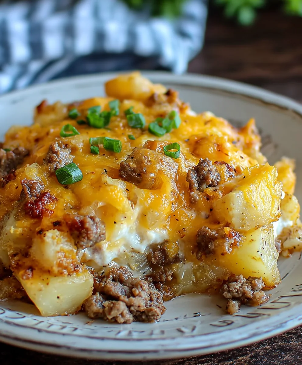 Hearty Slow Cooker Cowboy Potato Casserole - Family Favorite