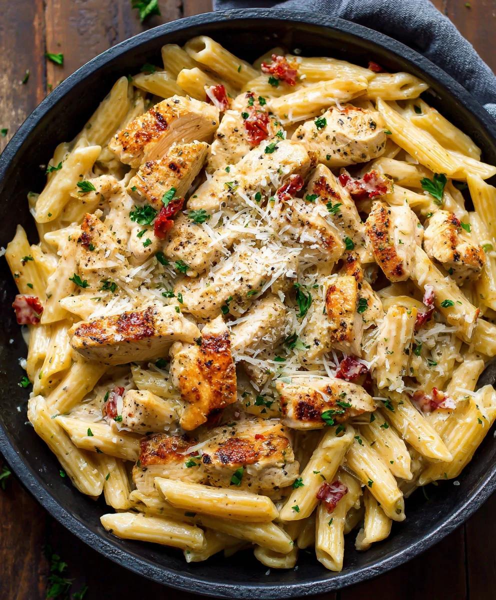 Ultimate Creamy Garlic Parmesan Chicken Pasta: You'll Crave