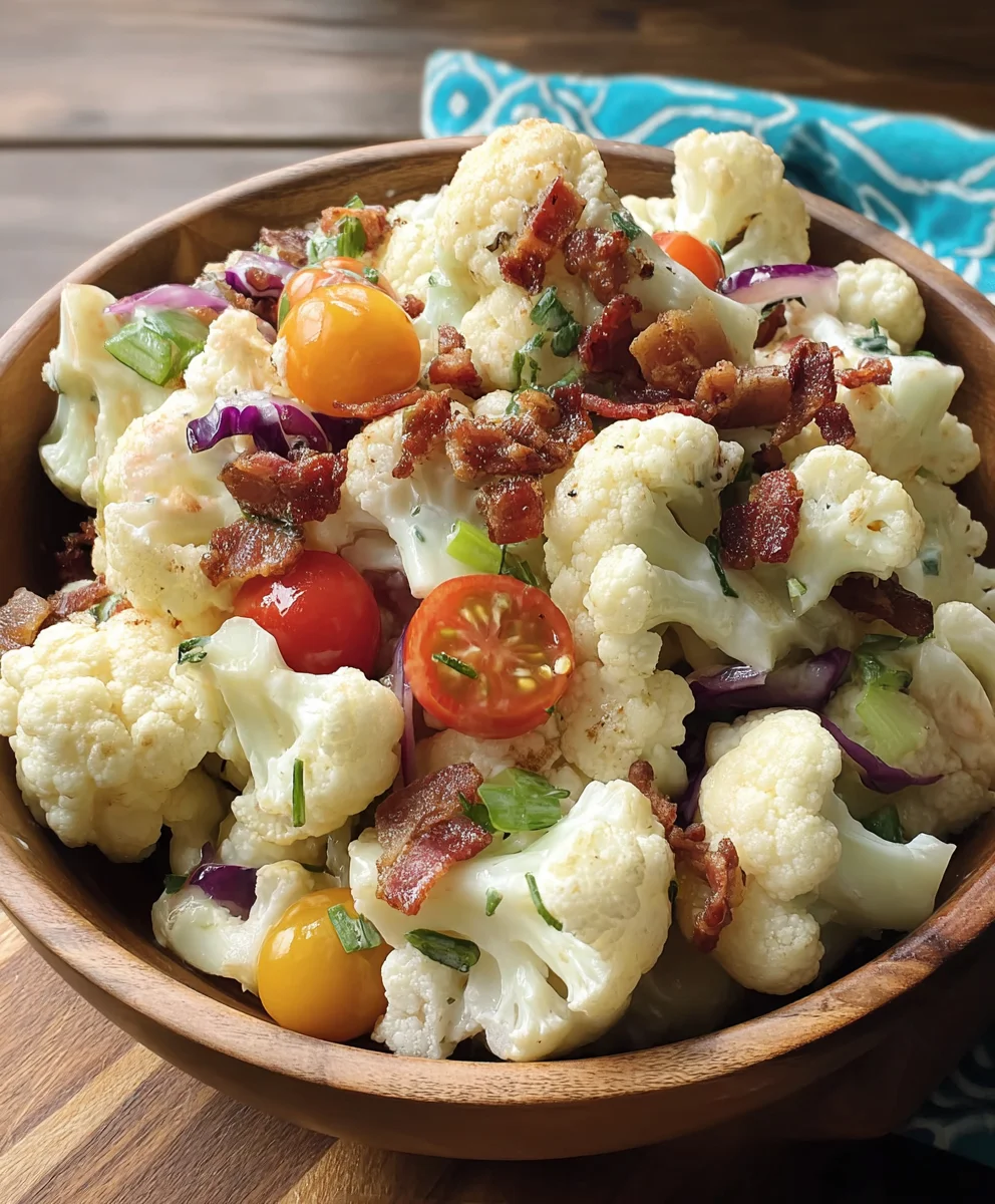 Ranch Cauliflower Salad: Healthy, Creamy & Delicious!