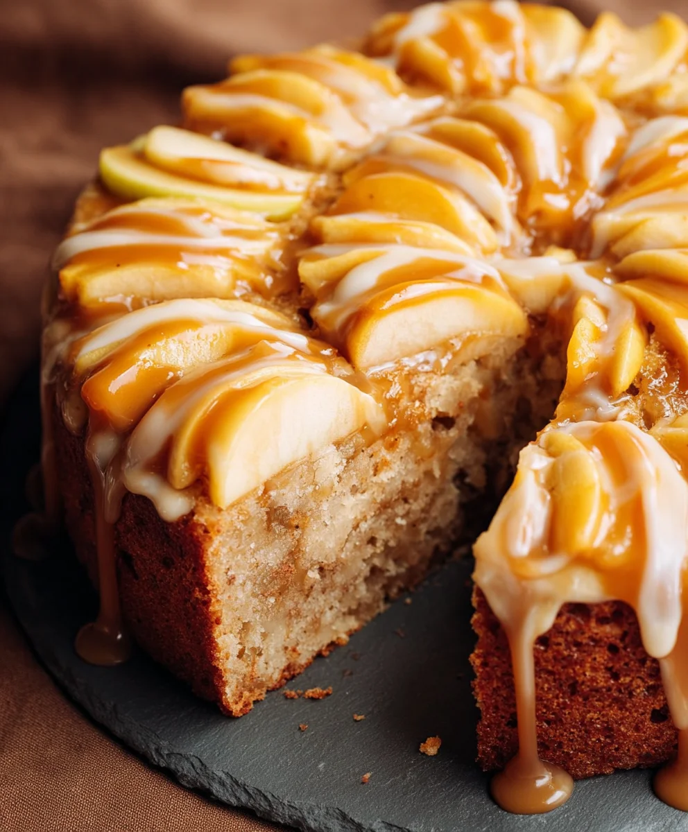 Caramel Apple Cake Recipe: Sweet & Sticky Dessert Delight!