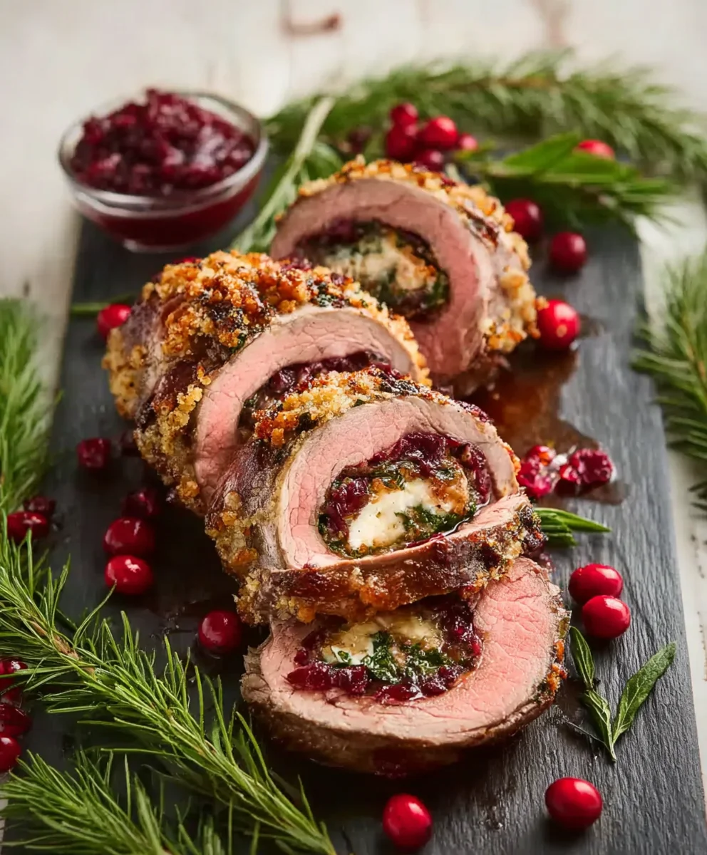 Best Christmas Stuffed Beef Tenderloin: Holiday Feast!