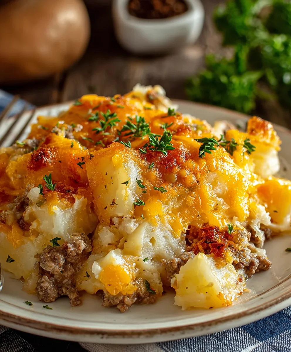 Hearty Slow Cooker Cowboy Potato Casserole - Family Favorite