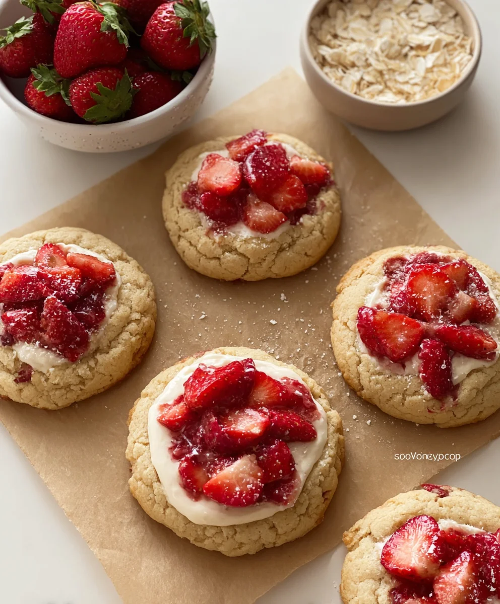 Strawberry Cheesecake Cookies