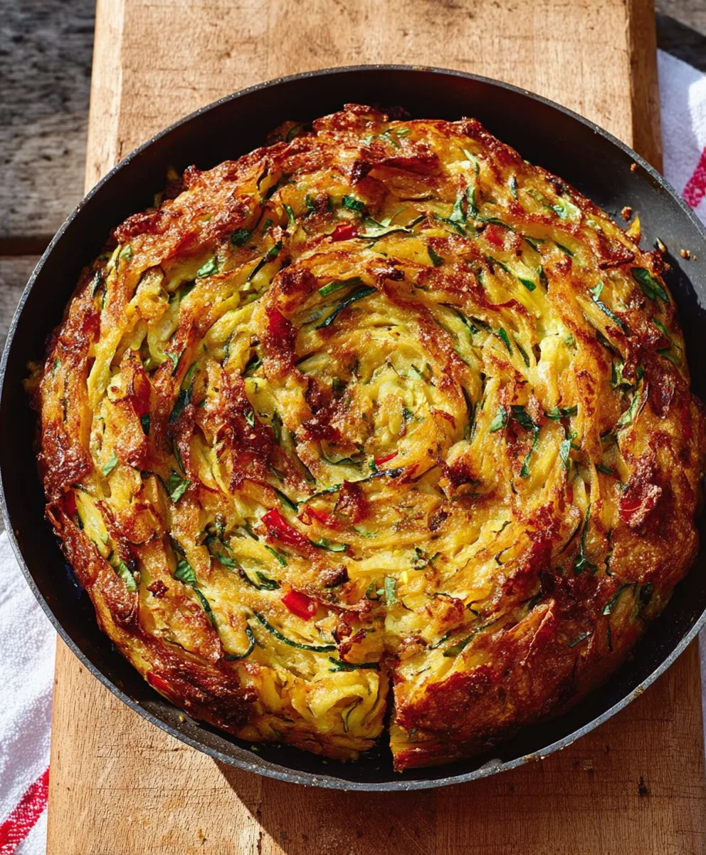 Easy Breakfast Veggie Crinkle Cake for a Wholesome Start