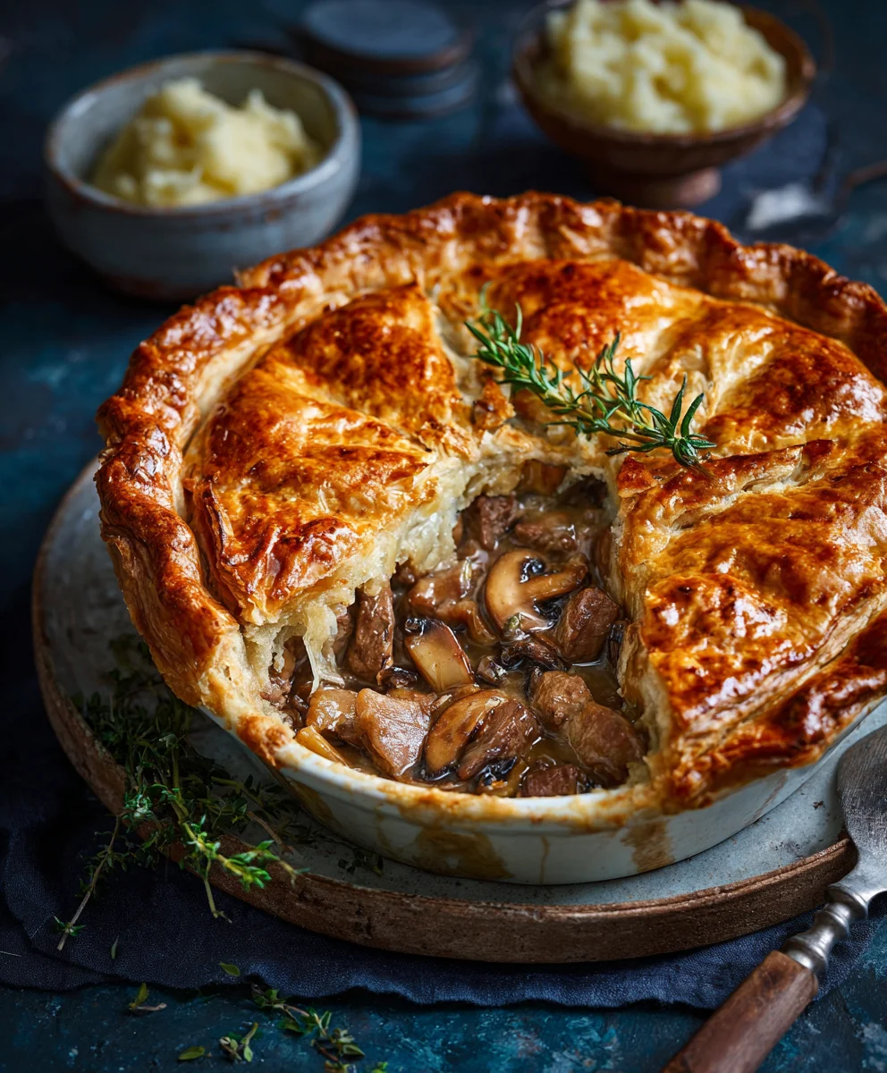 Hearty Beef & Mushroom Pie: Classic Comfort Food Recipe