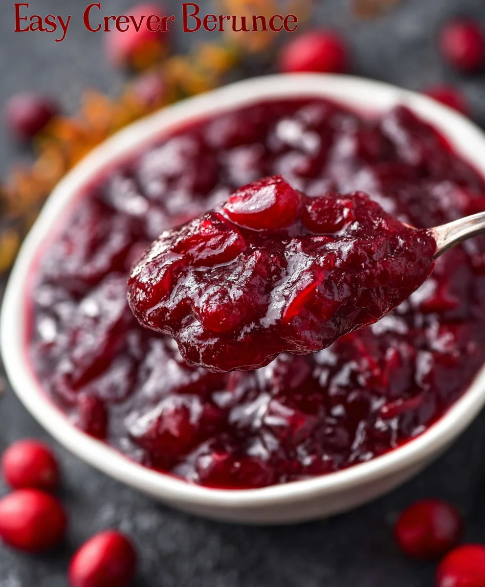 The Best Cranberry Sauce Ever: Simple & Flavorful!