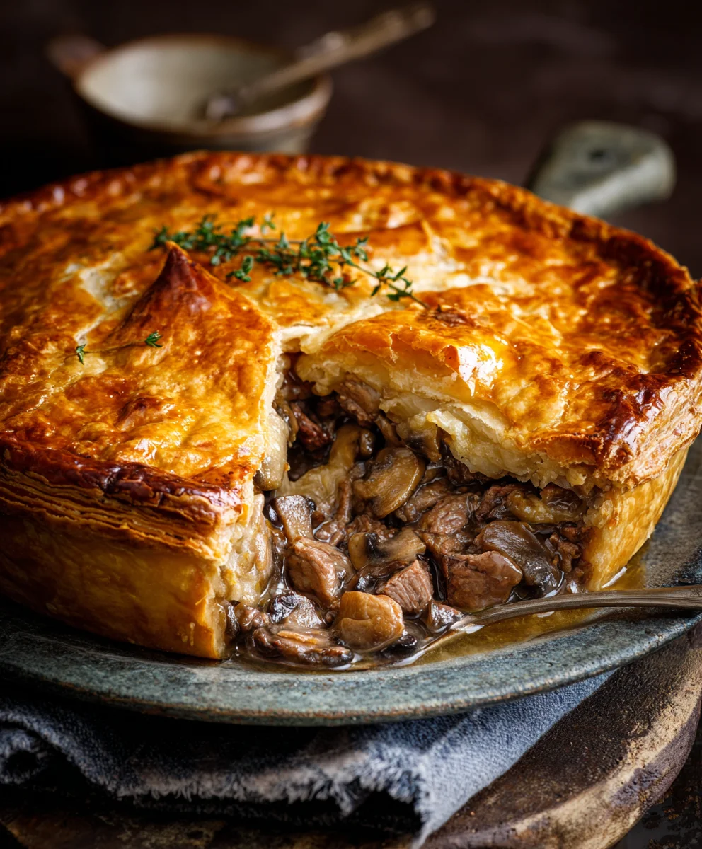 Hearty Beef & Mushroom Pie: Classic Comfort Food Recipe