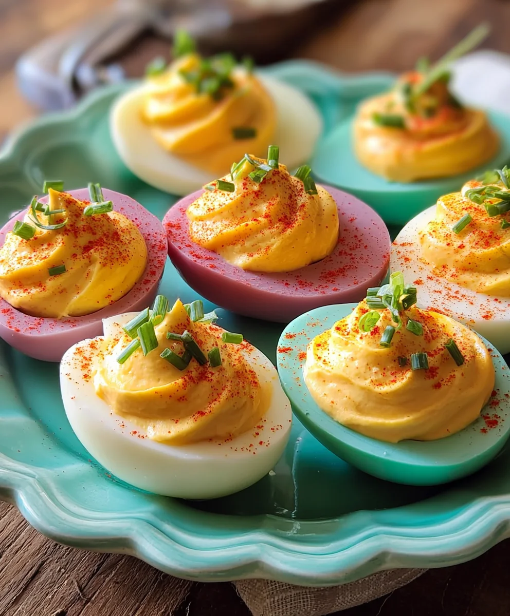 Vibrant Colored Deviled Eggs: A Fun & Easy Recipe!