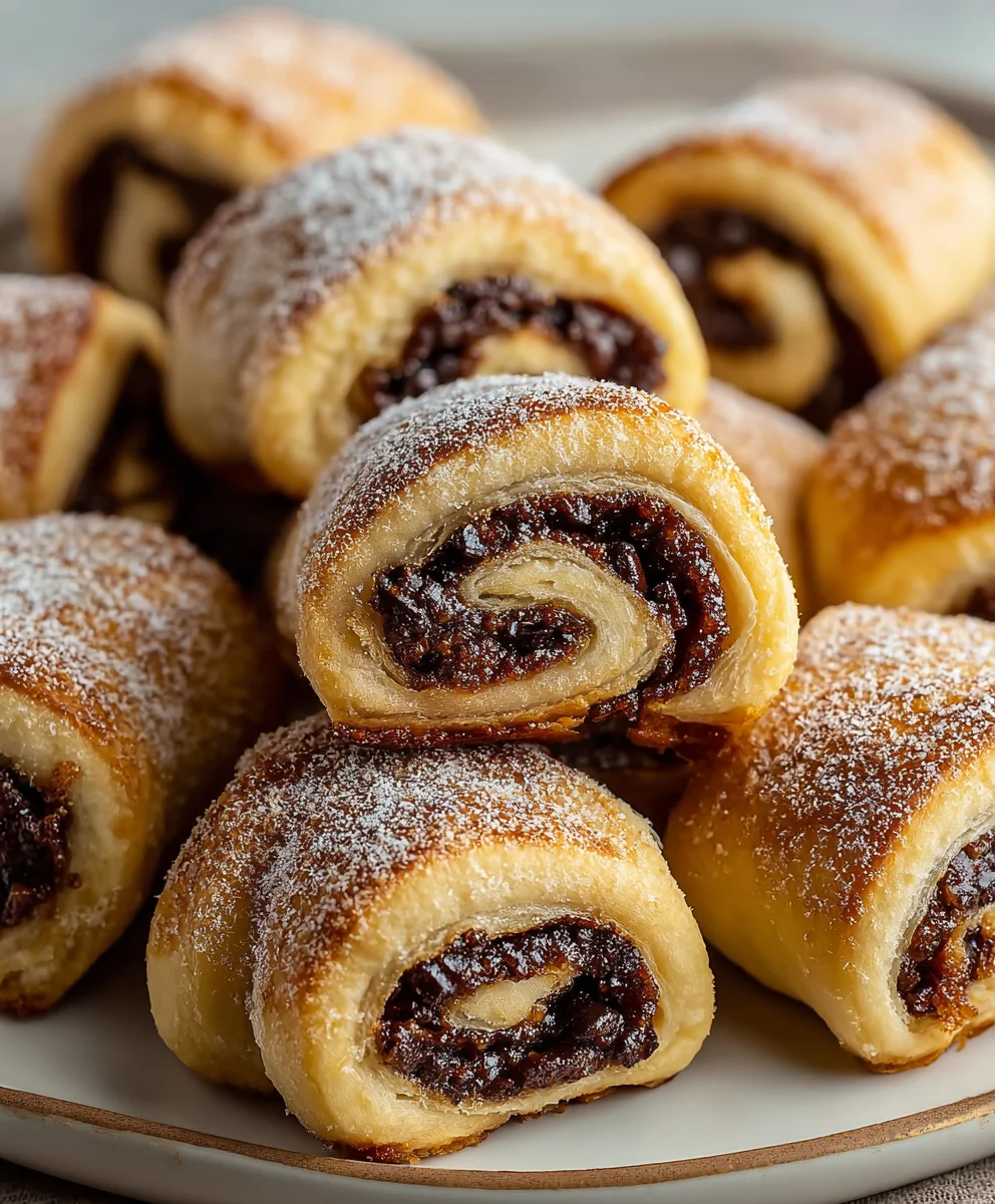 Irresistible Date Chocolate Rugelach: Sweet, Flaky Perfection!
